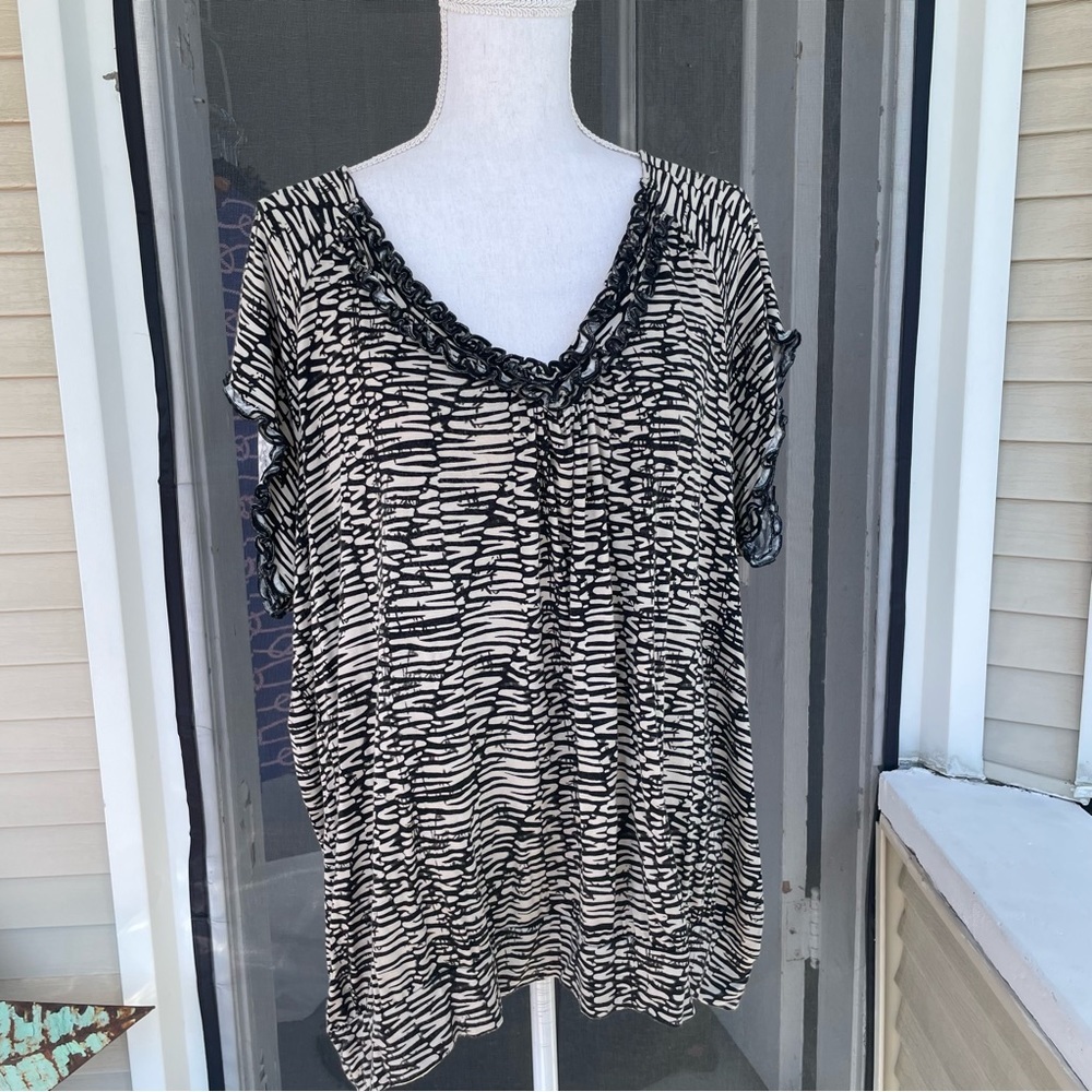 Cable & Gauge Printed Top Size 3X